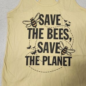 Yellow Tank Top with Bee Design